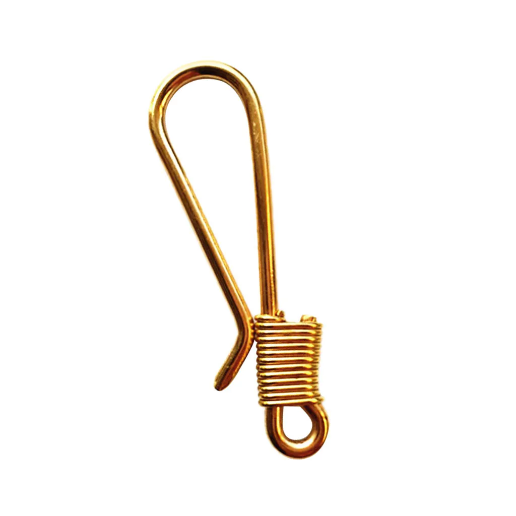 Poratble маленькое медное Зажим кошелек с крючком рюкзак брелок для ключей на ремень