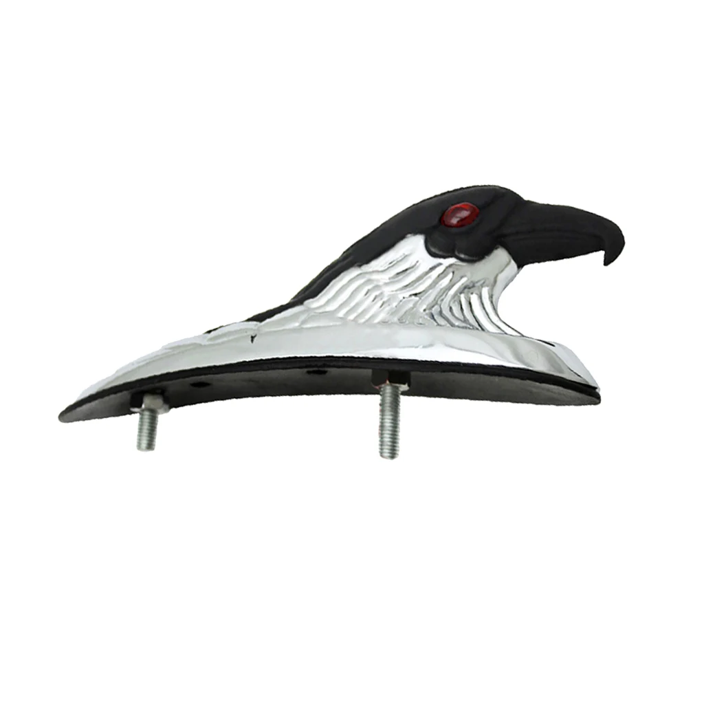 Chrome Black Eagle Head Ornament Statue Motorcycle Bike Front Fender Mudguard for ATV Dirt Frames &amp Fittings Car Bonnet |