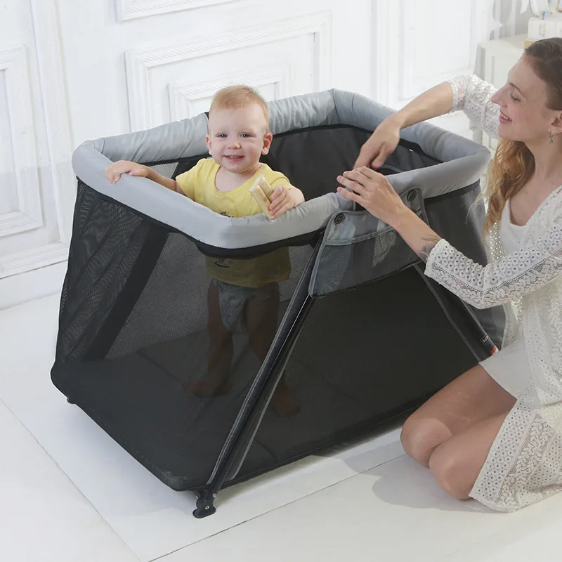 Складная детская кроватка портативная игровая кровать многофункциональная для