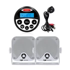 Водонепроницаемый Морской Радио Bluetooth лодка стерео аудио приемник AM FM Автомобильный MP3-плеер + 4inch морских Динамик + морской USB аудио кабель