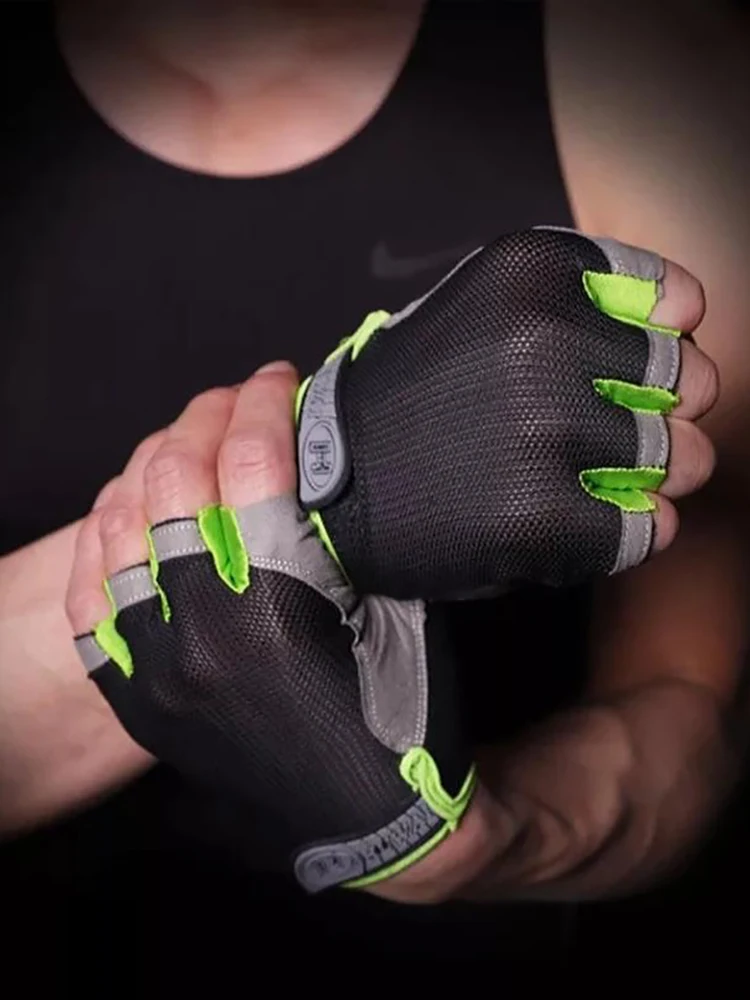 

Summer Thin Cycling Gloves Half Finger Anti-Shock Breathable Outdoor Camping Motorcycle MTB Bicycle Mitten Bike Accessories