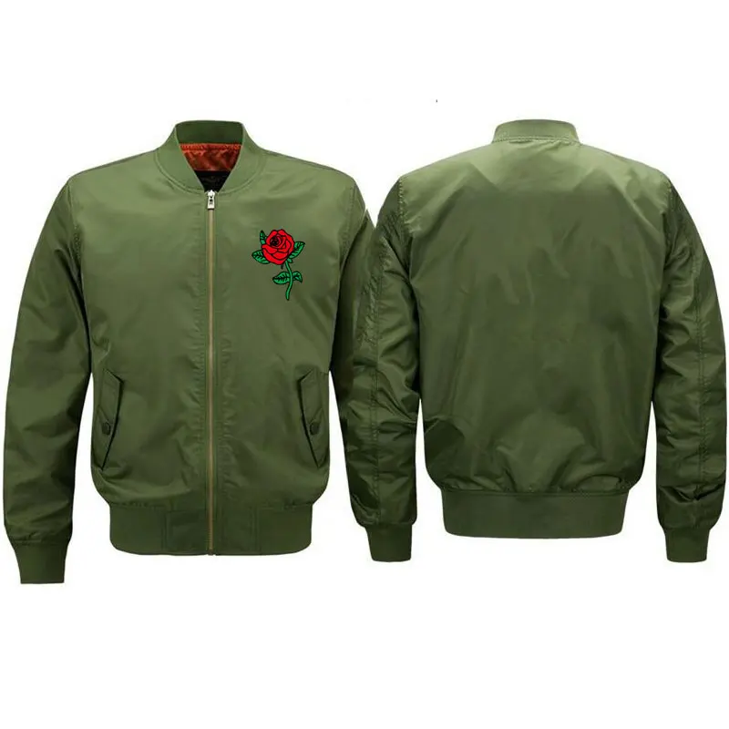 Куртка бомбер Ma1 Мужская демисезонная Бомбер с ядовитой розой ветровка уличная