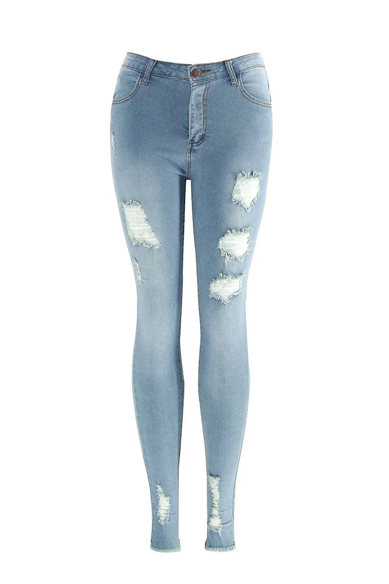 

Ladies jeans stretch wash slim fit feet pants pencil ladies
