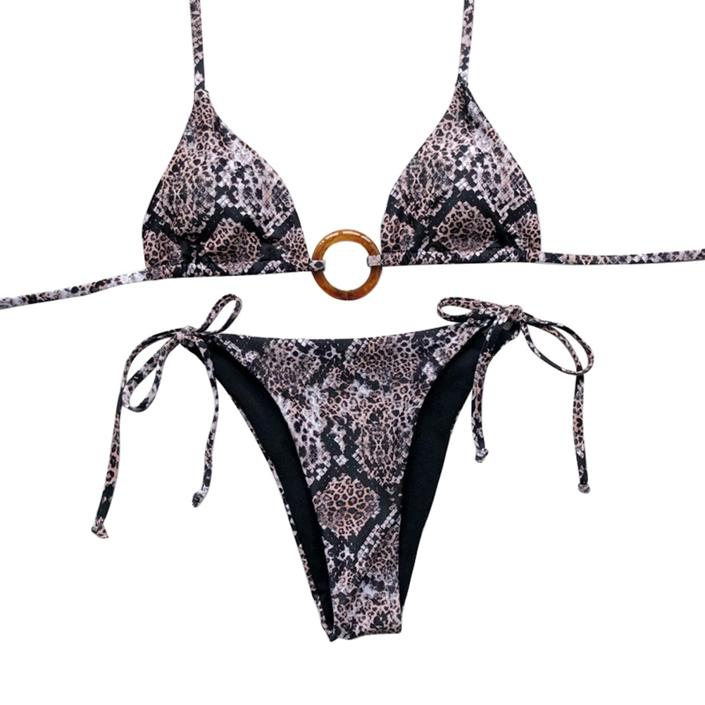 Женский купальный костюм из двух предметов AA купальники со змеиной кожей