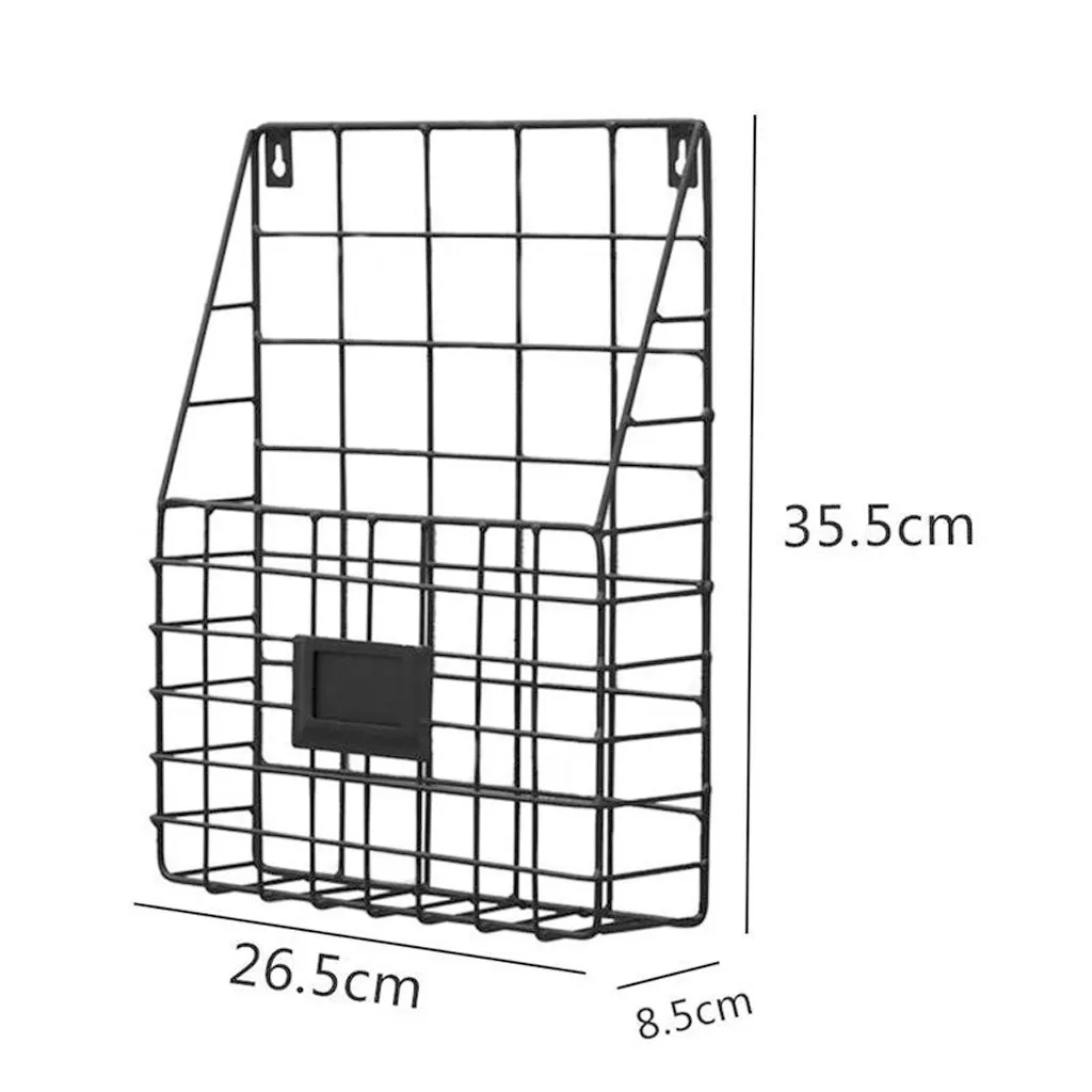 Hсу простой железная настенная подвесная полка журналы газеты для хранения