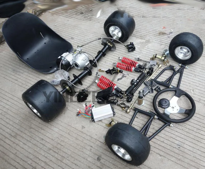 GO KART картинг ATV UTV спереди Swingarms задний мост 48V 500W мотор с ручным управлением