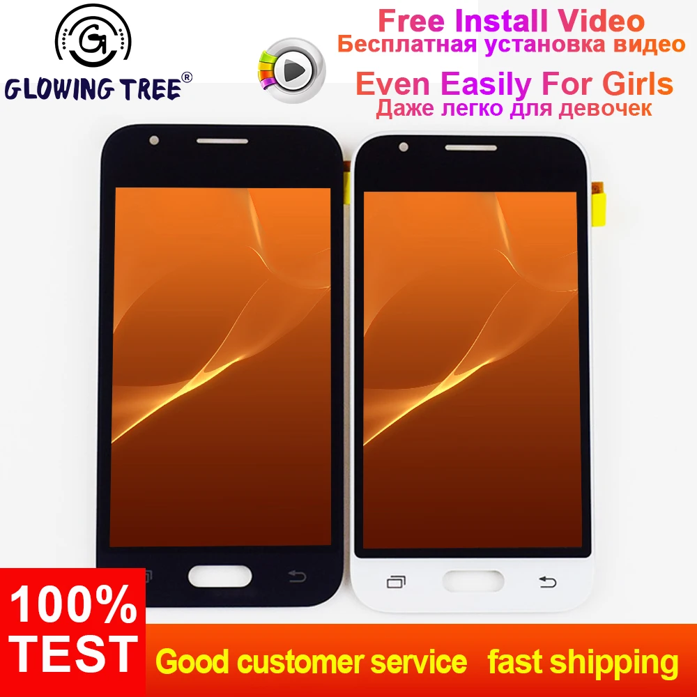 Для samsung GALAXY J1 Mini J105 J105H J105F J105M SM-J105F ЖК-дисплей панель+ сенсорный экран дигитайзер стекло в сборе