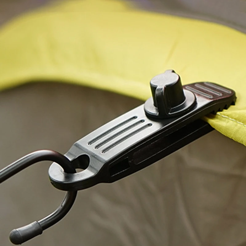 10Pcs Tarp Clips Multipurpose Secures Clamp Camping Clip Canvas Anchor Gripper for Outdoor Tent Awning | Спорт и развлечения