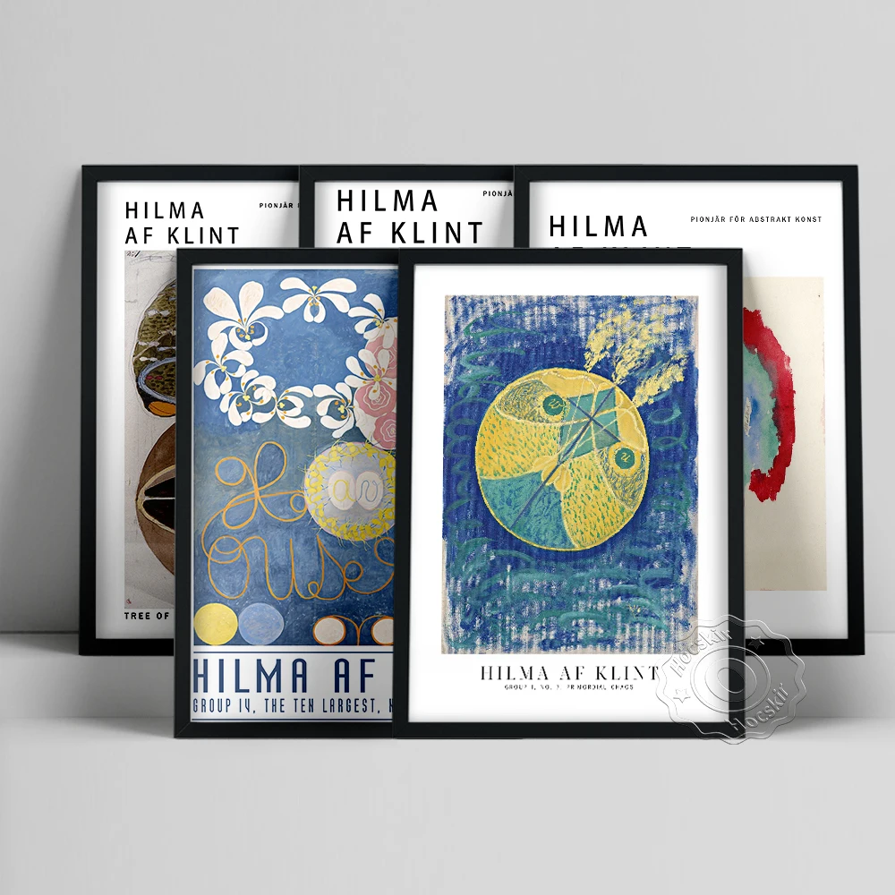 

Hilma Af Klint Print, Af Klint Poster, Swan No.21 Wheat And Wormwood Tree Of Knowledge Series Painting, Vintage Wall Stickers