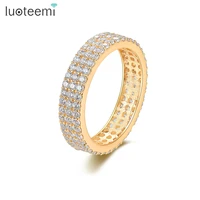 luoteemi finger women ring multi layer thick cubic zircon rings hip hop fashion party finger rings unusual 2022 new arrival gift