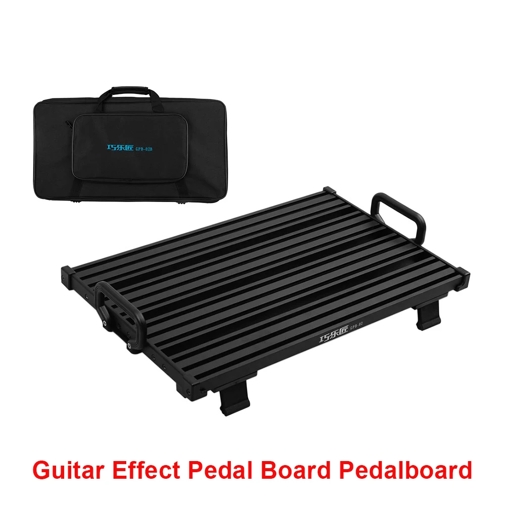 

Панель педали для гитарных эффектов, прочная конструкция из алюминиевого сплава с сумкой для переноски, размер S/M/L, портативные аксессуары ...