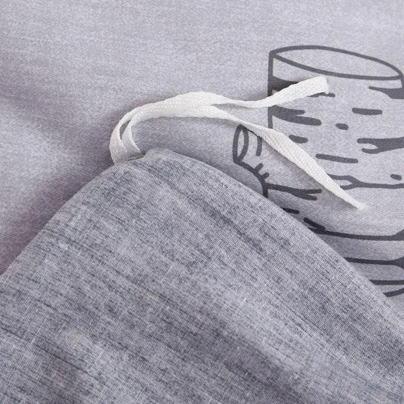 Пододеяльник в скандинавском стиле с принтом животных и гор пододеяльник из 100%