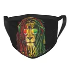 Многоразовая маска для лица с изображением Льва Иудейского, Африканской силы, раста, регги, музыки, дредов, Пылезащитная маска, респиратор