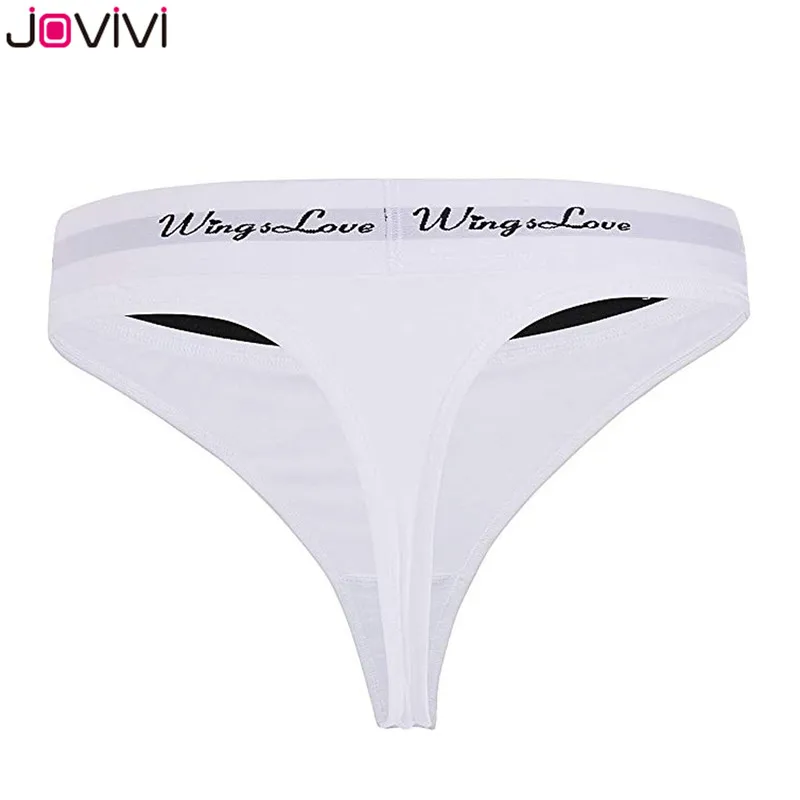 Jovivi, новинка, 3 шт., Женские Бесшовные стринги, Мягкое хлопковое нижнее белье, трусики, белый/серый/синий/розовый/красный цвет, размеры S/M/L, Wingslove, трусики