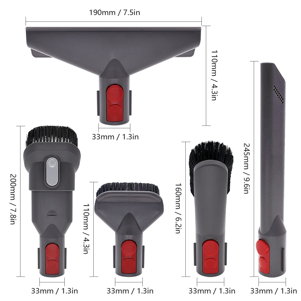 Щетка для пыли всасывающая головка Dyson V7 V8 V10 V11 V12 Slilm Запчасти робота-пылесоса