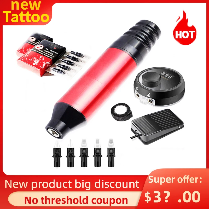 Новая роторная машинка ручка для татуировки тату машинки мощный тихий мотор