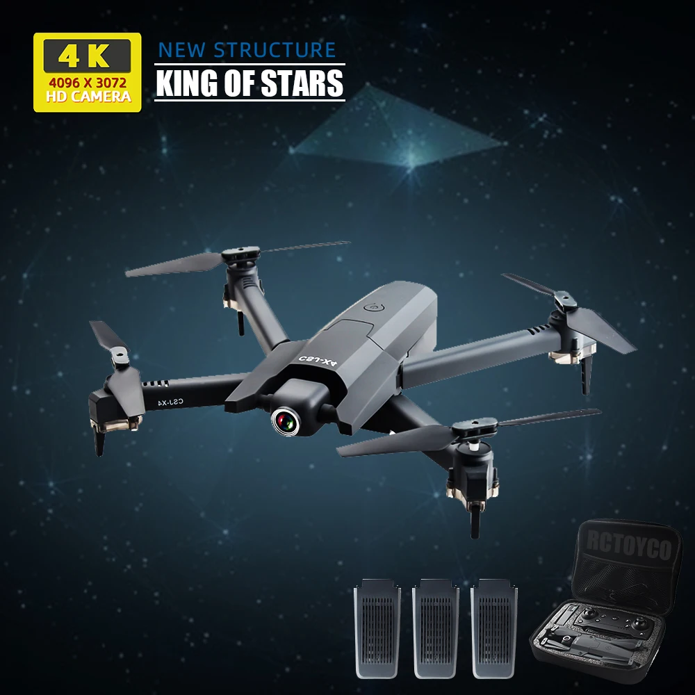 Радиоуправляемый мини-Дрон X4 4k с камерой HD гоночный Дрон детские игрушки FPV