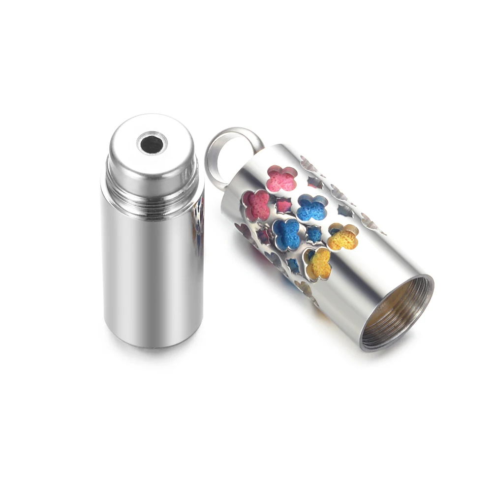 Ароматерапия Ожерелье с диффузором и контейнер 2 в 1 из нержавеющей стали виде