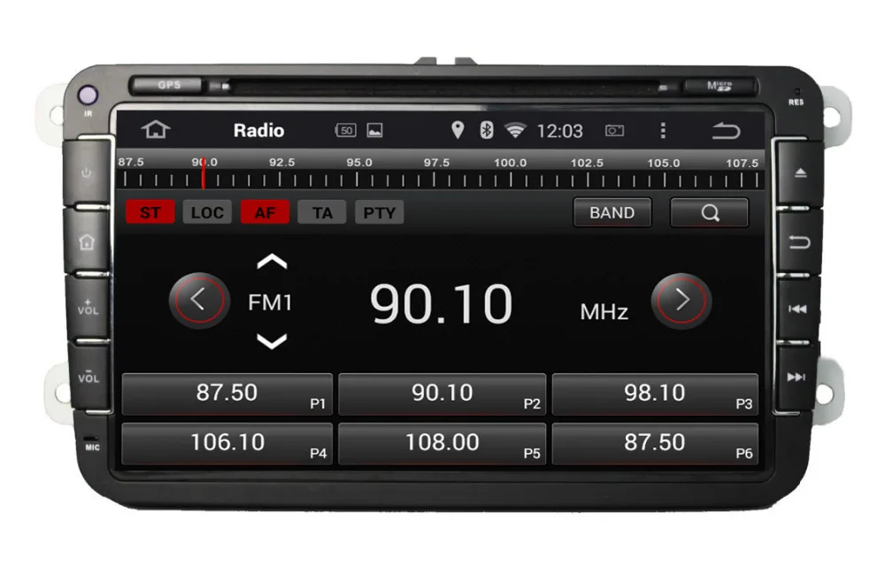 8 ядер дюймов Android 1 автомобильный dvd gps для Volkswagen VW Skoda POLO PASSAT B6 CC TIGUAN GOLF 5 Fabia