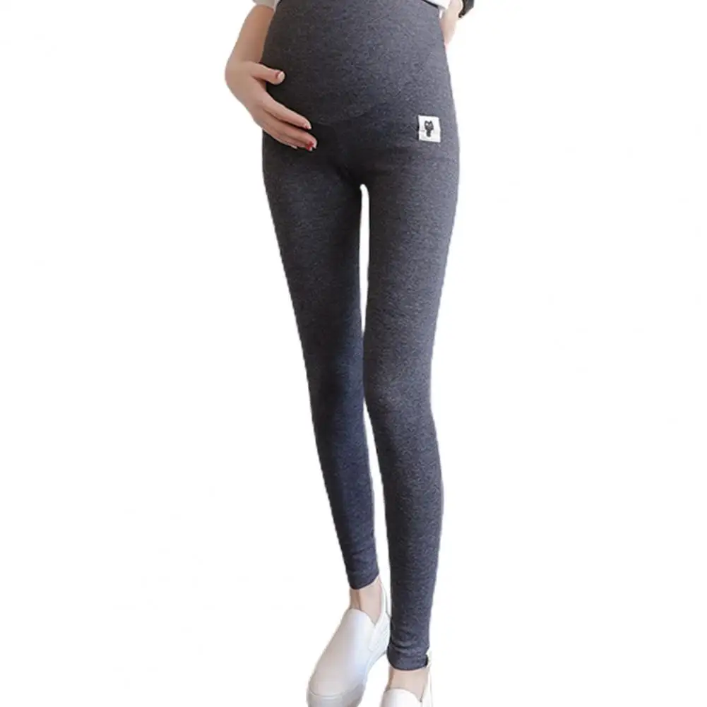 

Maternity Leggings High Waist Belly Support Ankle Length Cats Print Trousers Adjustable Over Bump Pants for Pregnant Women