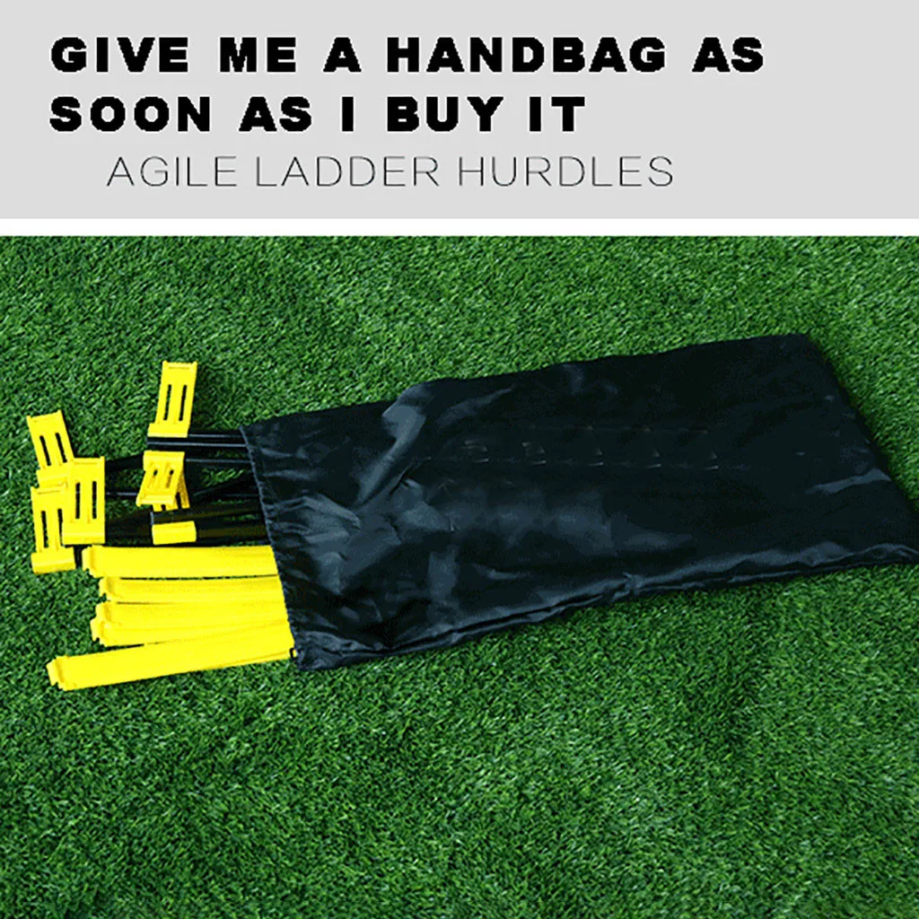

6Rung Nylon Straps Training Ladders Agility Speed Ladder Stairs Agile Staircase for Fitness Soccer Football Speed Ladder