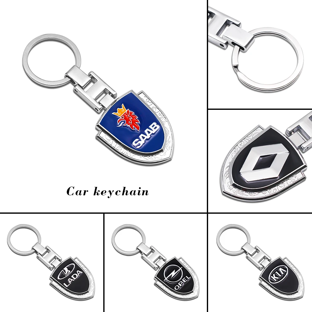 

3D Car Styling Braided Rope Keychain Metal Alloy Key Rings Key Chain For Chevrolet Jeep Honda Toyota Skoda NISSAN Ford Citroen