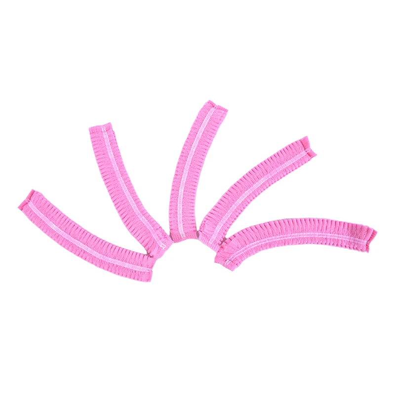 100 шт. розовая одноразовая сетка для волос с буфером кухонный медицинский