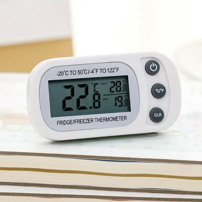 

Digital Waterproof Refrigerator Thermometer LCD Display Freezer Temperature Recorder