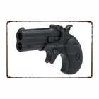 Maxtact газовый полностью металлический пистолет Derringer Airsoft с двойным цилиндром (Цвет: Черный) 2x однокруглые камеры Металлический Настенный декор