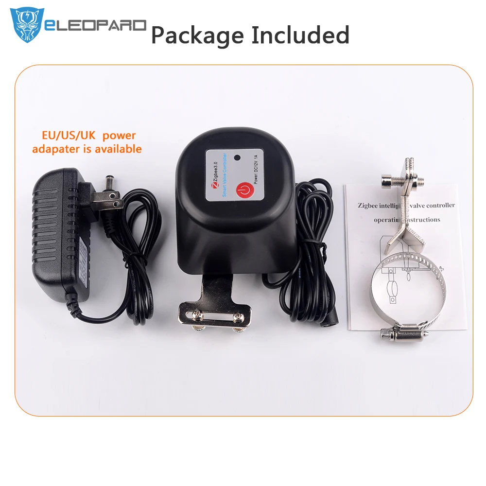 ELEOPARD Zigbee Smart Wireless Control Gas Water Valve Life Shut OFF Controller |