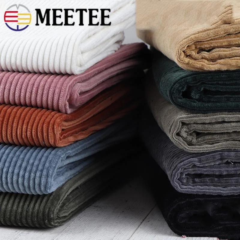 Высококачественная Вельветовая ткань Meetee 50/100 см из хлопка эластичная женская