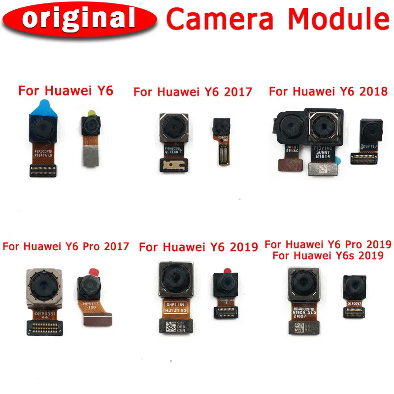 Оригинальная фронтальная задняя камера для Huawei Y6 2017 2018 Pro Y6s 2019 основной