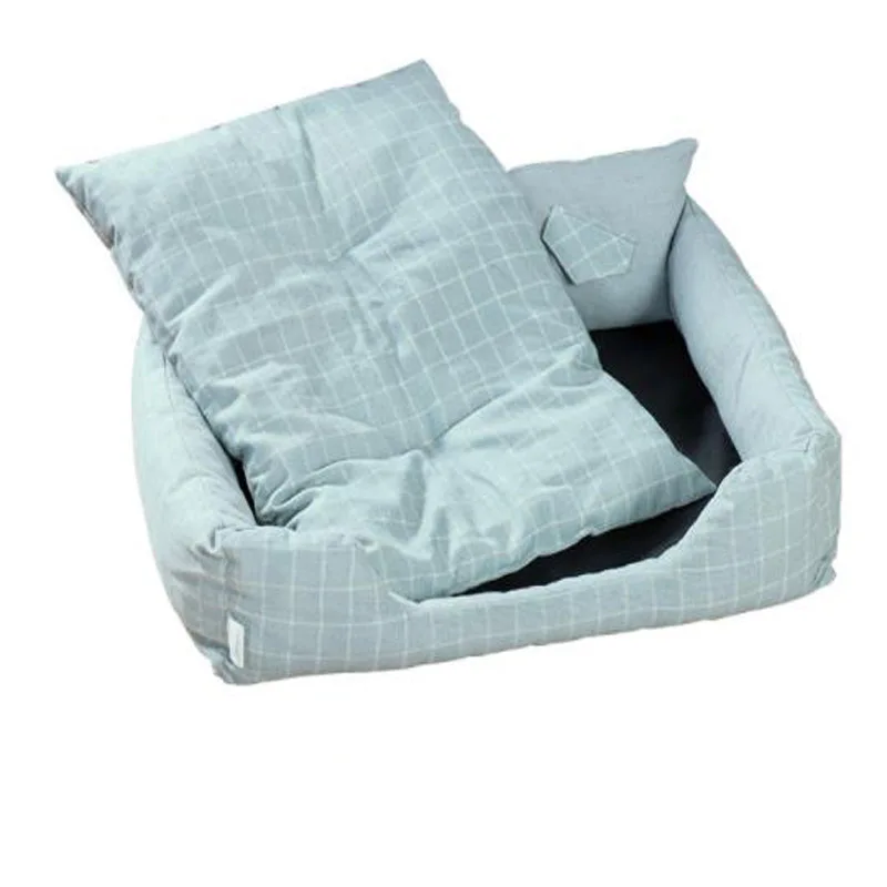 Съемная и моющаяся кровать для собак домик кошачье гнездо Всесезонная скамейка