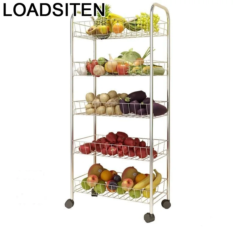 

Shelf Utensilio De Cozinha Room Bathroom Estanteria Repisas Raf Kitchen Storage Prateleira with Wheels Organizer Rack