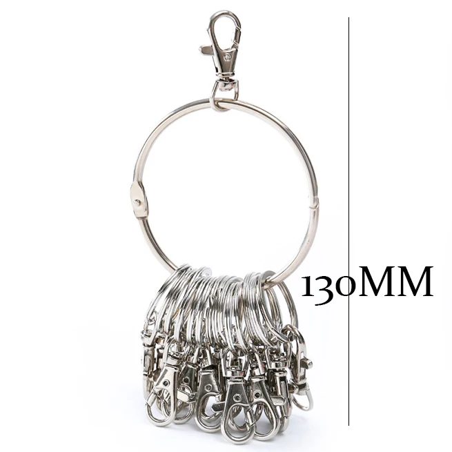 Металлический круглый брелок крючок персонализированный мастер DIY сплошной цвет