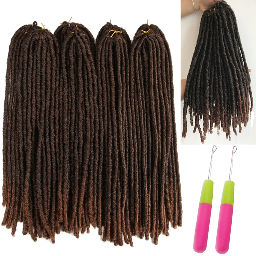 X-TRESS 18-26 дюймов мягкие дреды вязаные крючком косички Jumbo Dread прическа Ombre цвет синтетический искусственный Locs плетение волос