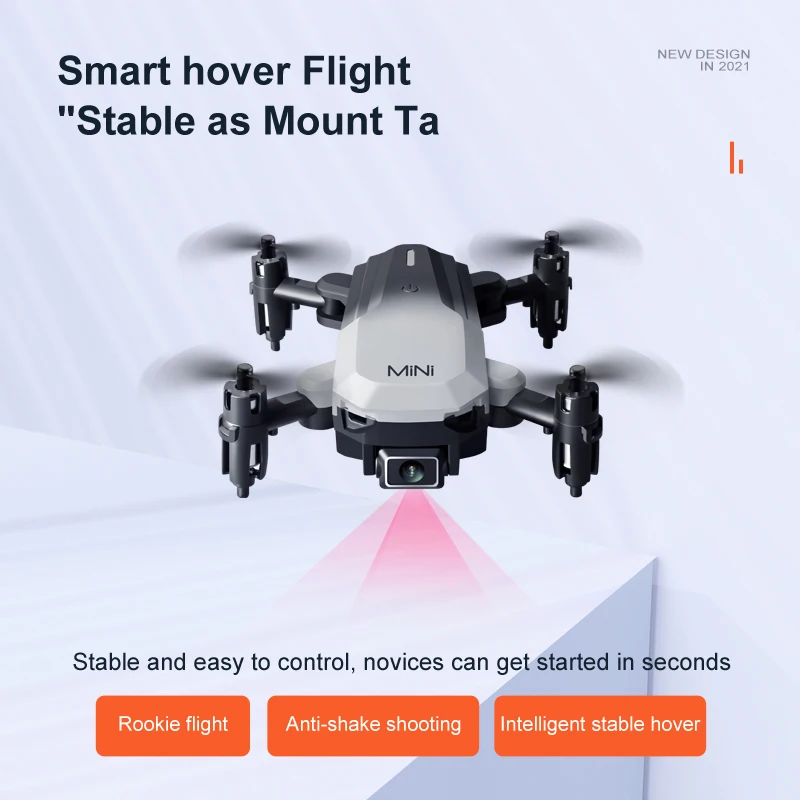 Mini Dron KK9 4K HD con c&aacute;mara Dual, cuadric&oacute;ptero plegable con mantenimiento de altitud, Wifi, FPV, funci&oacute;n de evitaci&oacute;n de obst&aacute;culos, juguete de regalo, novedad de 2021-5