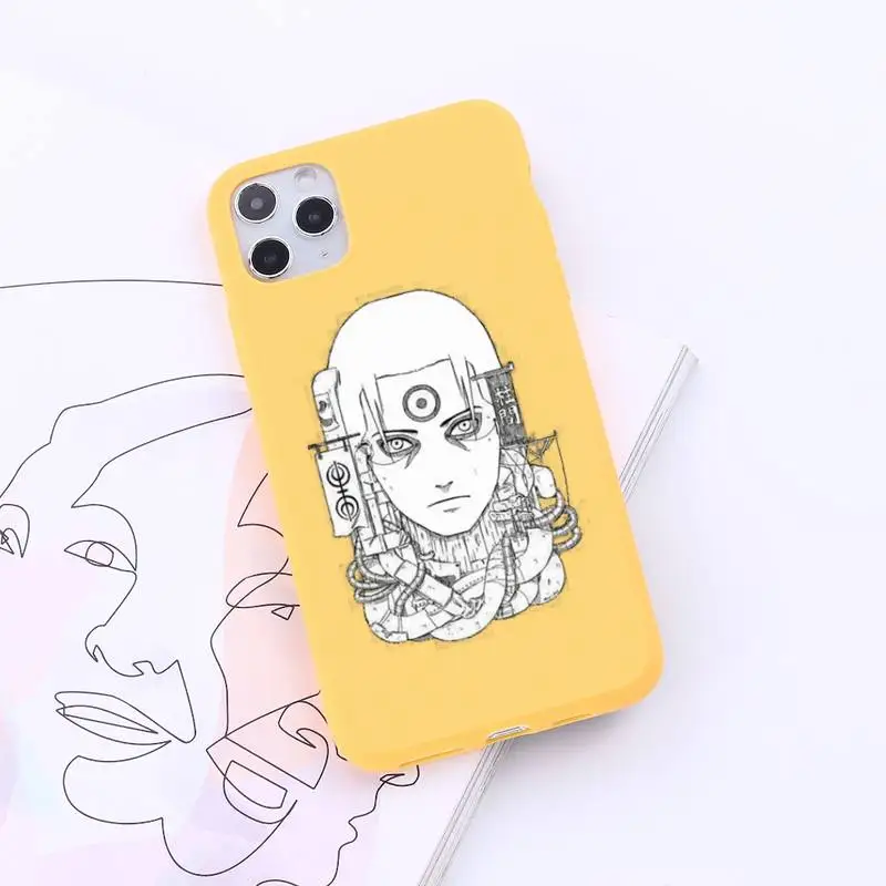 

funny cute anime naruto painting Phone Case Candy Color for iPhone 6 7 8 11 12 s mini pro X XS XR MAX Plus