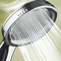 1pc high pressure shower head bathroom water saving shower head powerful boosting spray bath handheld abs shower head