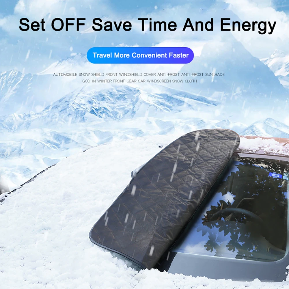 

145x120cm Car Magnetic Sun Shade Protector Front Windscreen Cover Car Anti Snow Frost Shield Windshield Waterproof Cover Gadgets