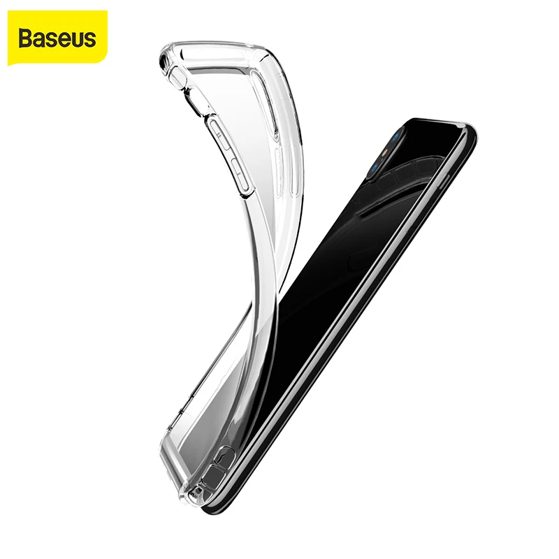 Мягкий силиконовый чехол Baseus для iPhone Xs Max XR XS противоударный защитный из ТПУ