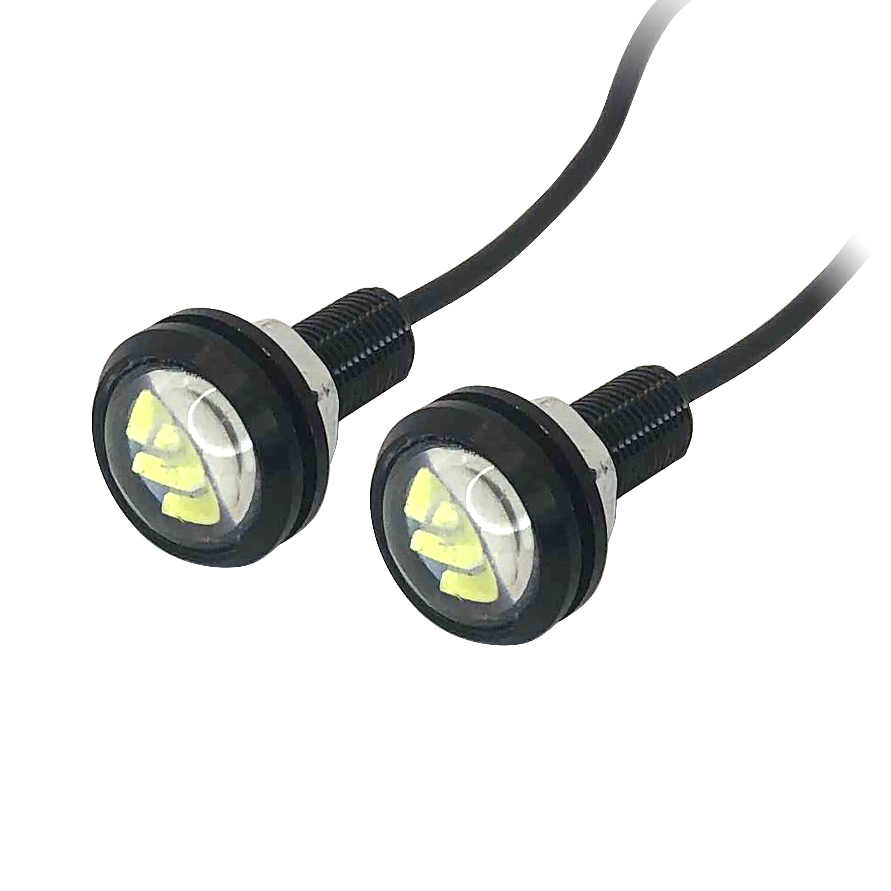 

2x White 23mm 4014 12 SMD Eagle Eye LED Motor Daytime Running Backup Turn Signal Light Car Auto License Plate Lamps