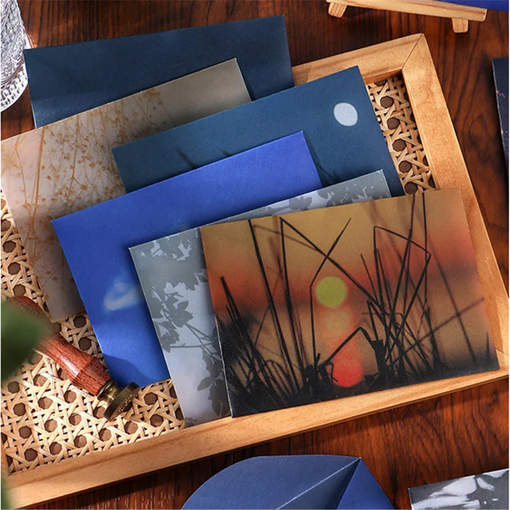 

3 шт. полупрозрачные бумажные конверты с 3 шт. наклеек, бумажный пакет с буквами, карточка для сообщений, Подарочный пакет для хранения, Офисн...