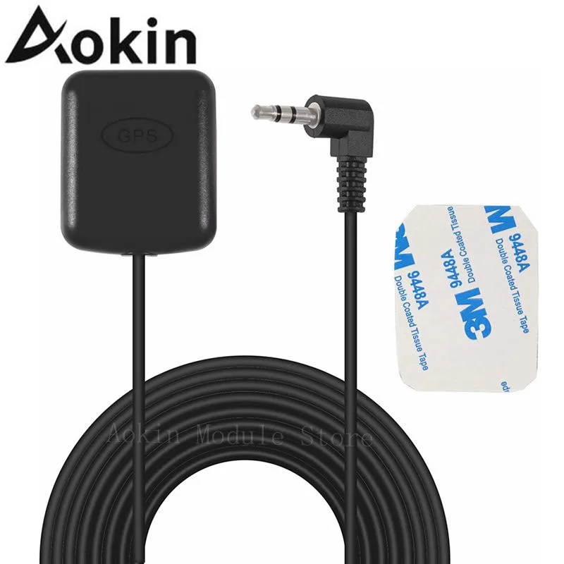 

1PC Vehicle GPS Antenna Adhesive Mount for Mirror Dash Cam with 3-Pin 3.5mm GPS Port Car Dash Cameras