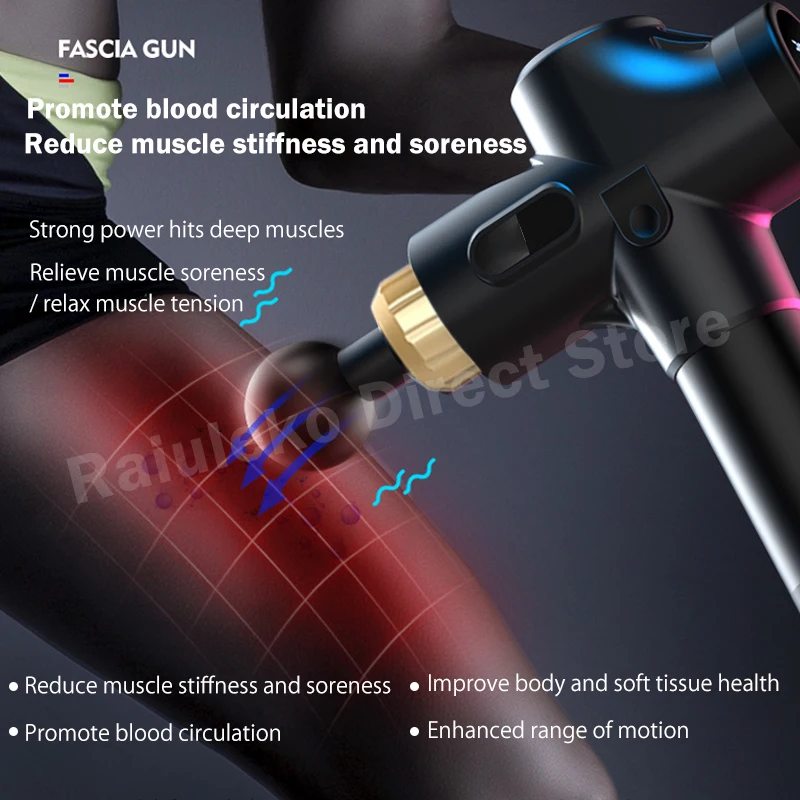 Электрический Вибрационный Массажный пистолет для массажа мышечный