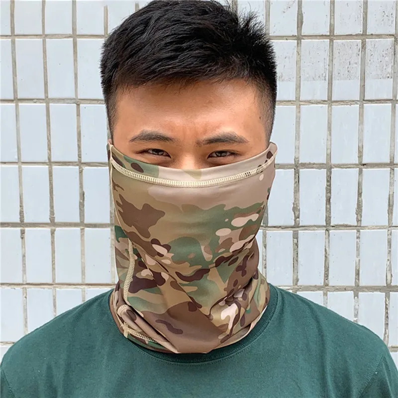 

Summer Quick Dry Neck Gaiter Camouflage Military Tactical Face Scarf Windproof Dustproof Hike Fish Motorcycle Bandana