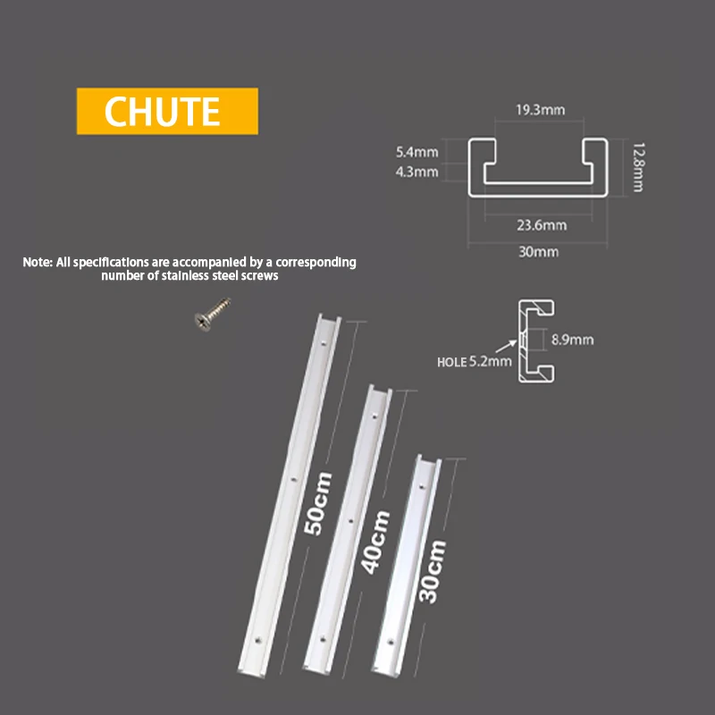 Т образный паз для деревообработки Скользящая дорожка из алюминиевого сплава
