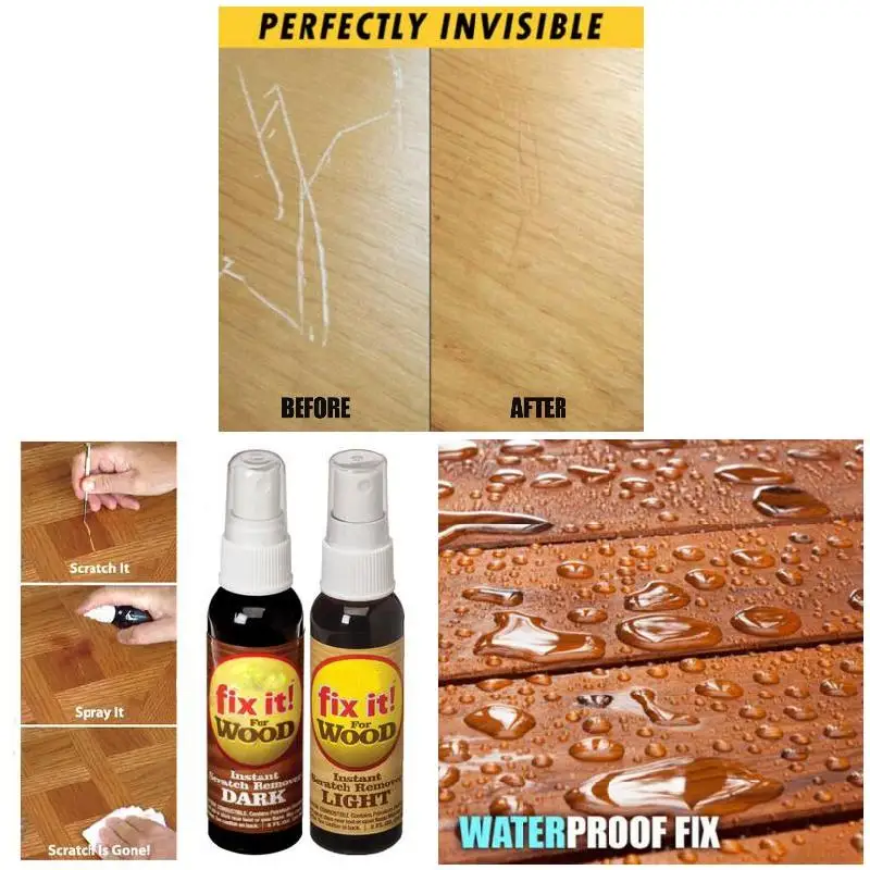 

New 2Pcs Instant Fix Wood Scratch Remover Repair Paint For Wooden Table Bed Floor Barniz Madera Ламинат Floor Cleaner 22