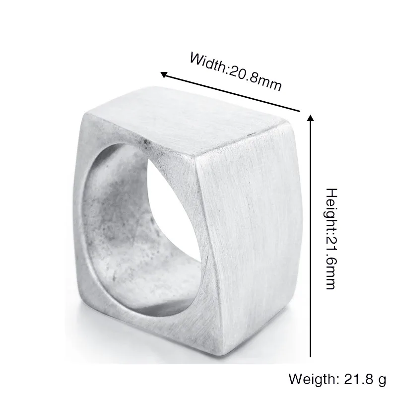 Onlysda Stainless Steel Viking Ring vintage Hammer retro punk jewelry finger man Love Jewelry Gift Wholesale OSR194