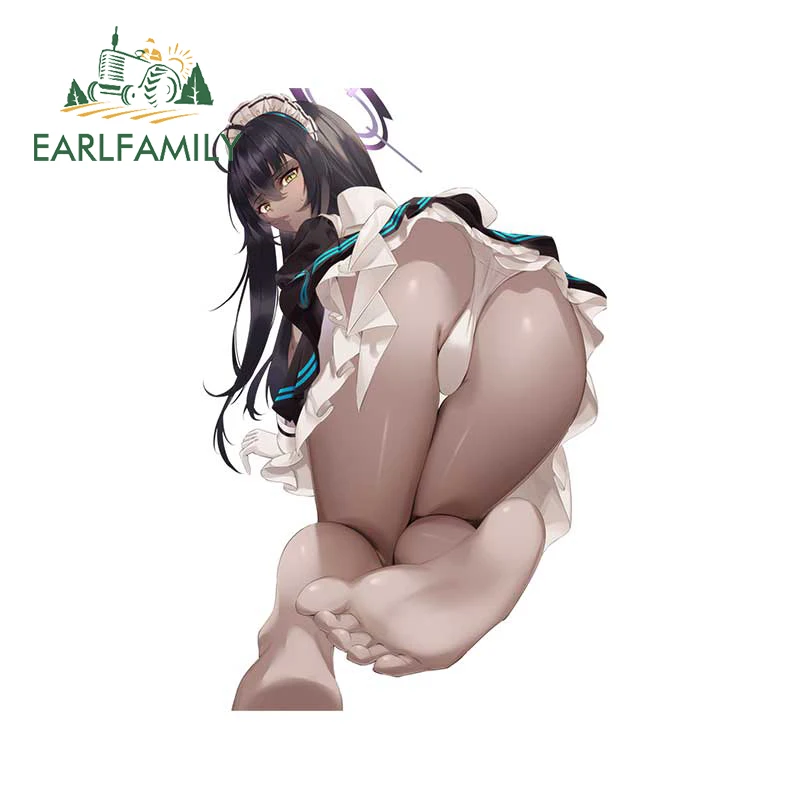 

EARLFAMILY 13cm x 8.4cm Hentai Sexy Car Sticker for Karin Blue Archive Game Anime Home Decal Window Trunk Car Accessories